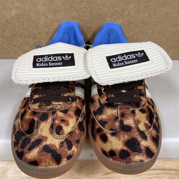 Adidas Samba Pony Wales Bonner Leopard Sneakers IE0578 Size 8.5 - Picture 2 of 11